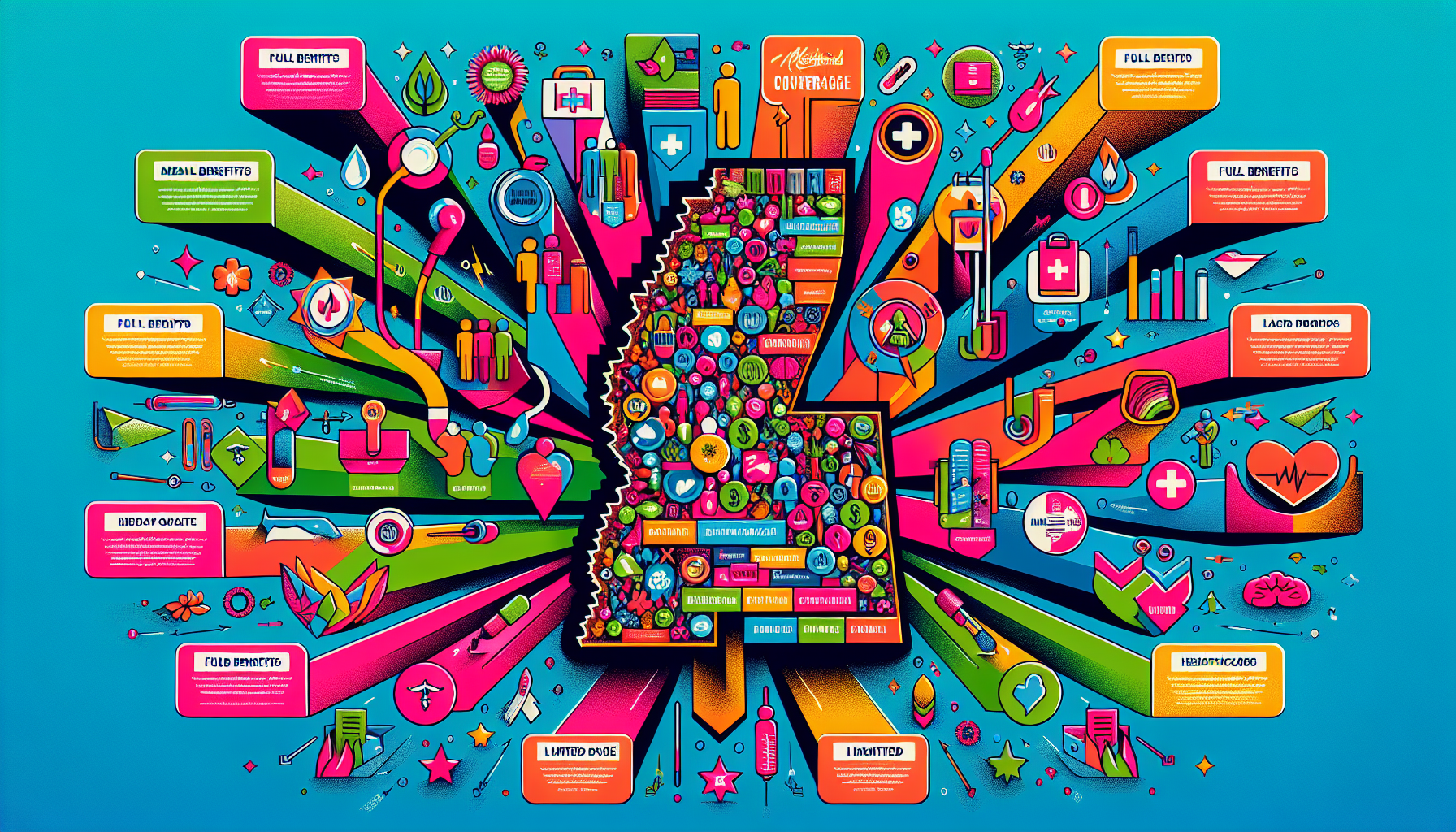 Types of Medicaid coverage available in Mississippi, highlighting full and limited benefits.