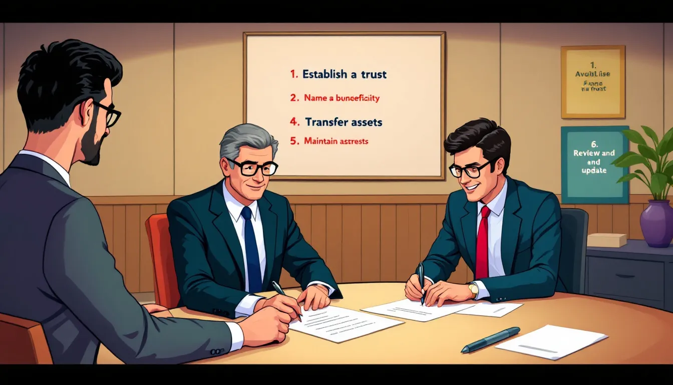 An image depicting a life estate deed being signed, illustrating ways to avoid probate.