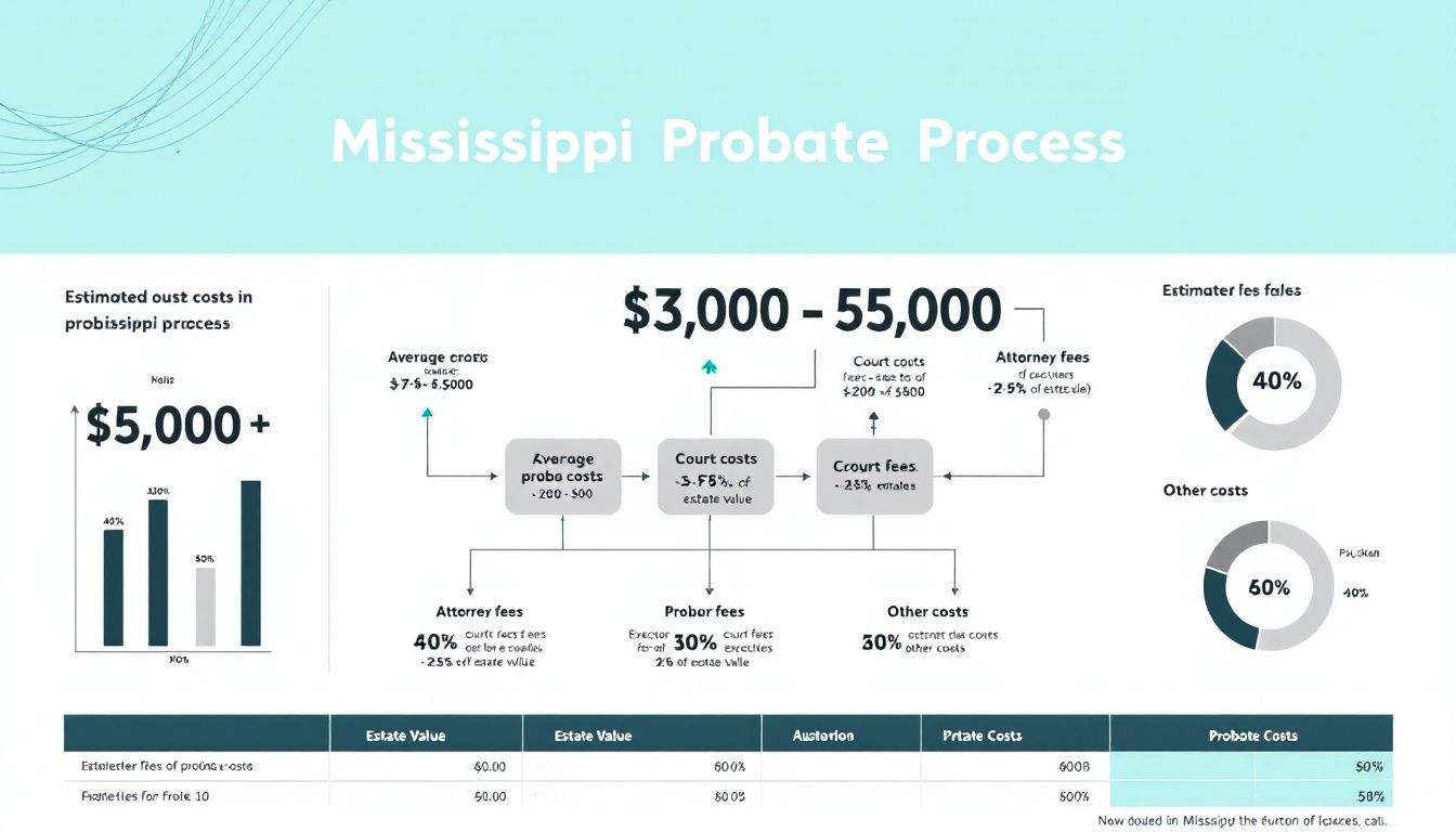 An overview of the probate process in Mississippi, including costs involved.