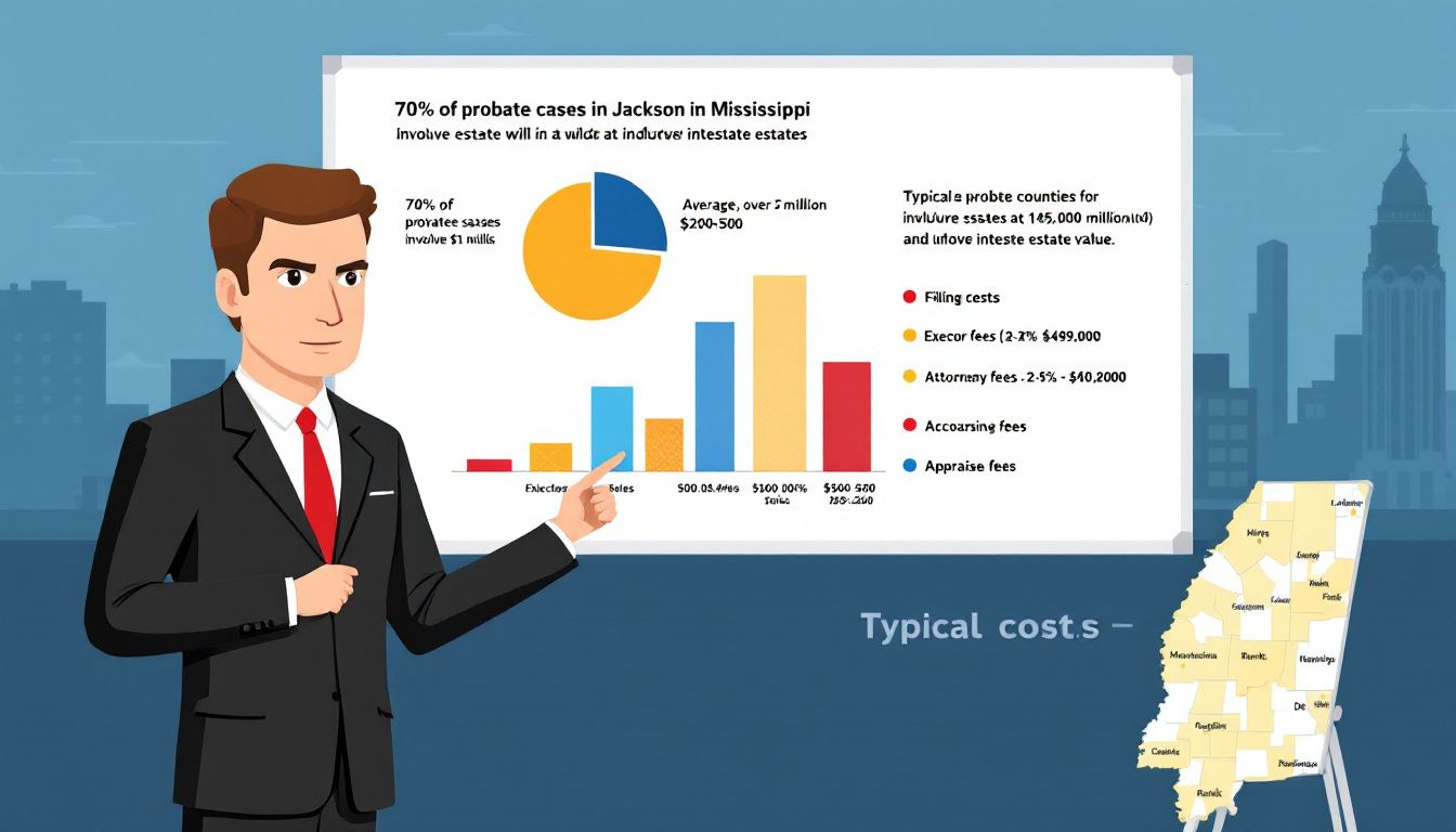 An attorney discussing fees related to probate in Mississippi.